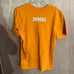 Orange Vans Logo Tee